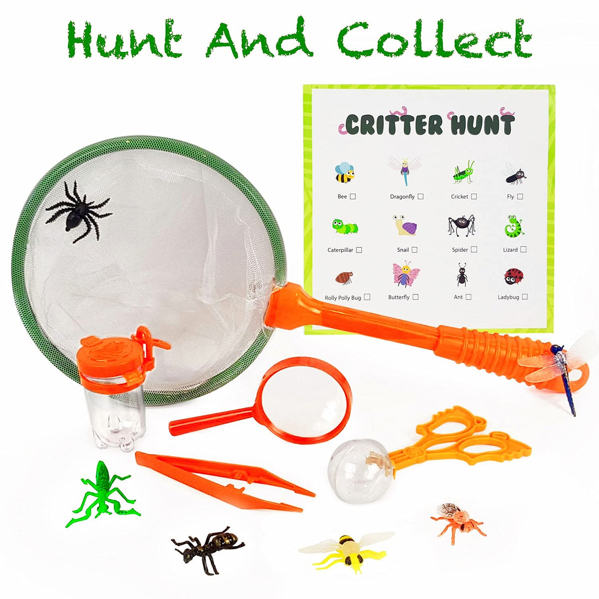 Kidz@Play bug containers for safe collecting and observing specimens.