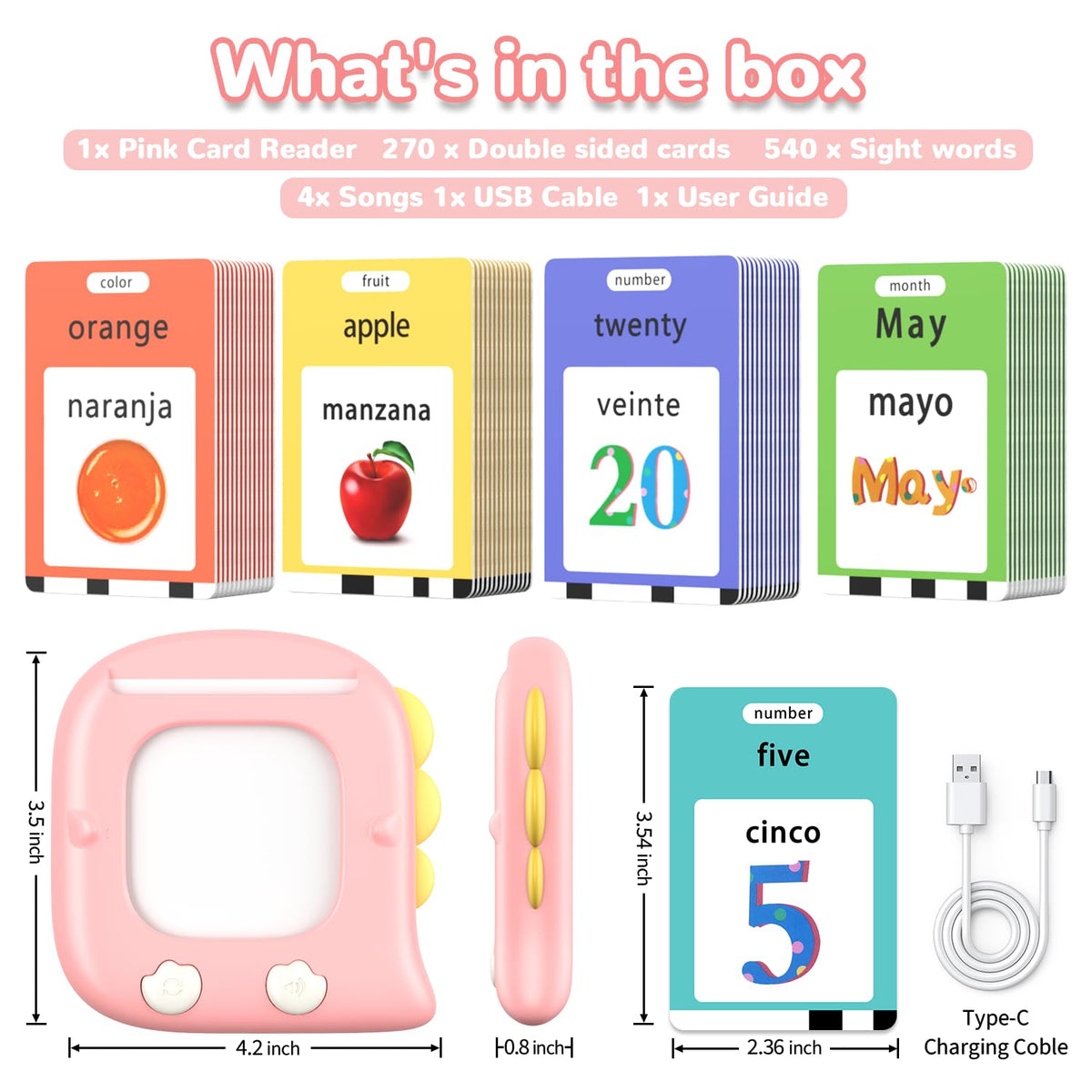 Kidz do 520 bilingual flash cards topic menu highlighting diverse language topics.