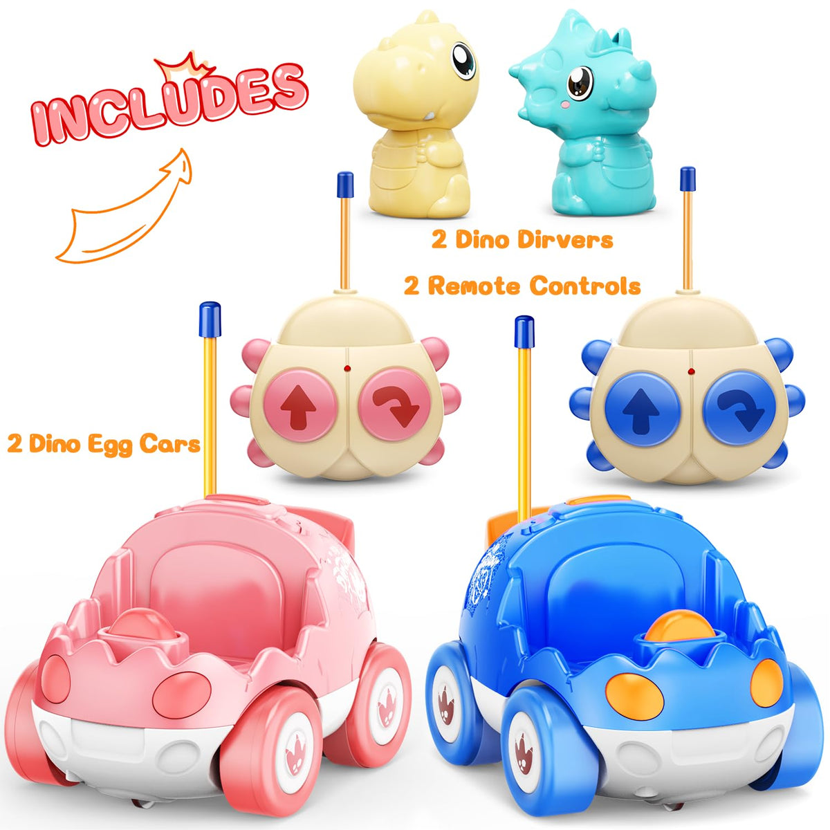 Kidz do battery-powered operation with 3 AA cars and 2 AA remotes.