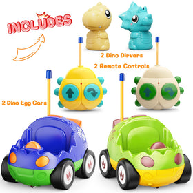 Giftable Kidz do dinosaur RC toy set ready for birthdays and holidays.