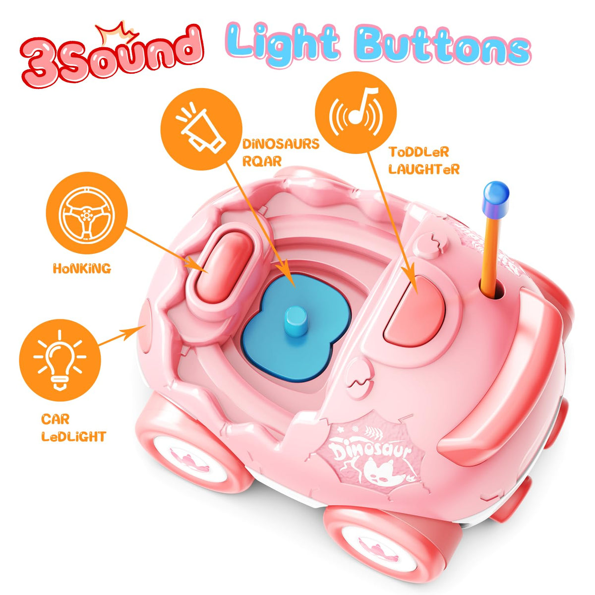 Kidz do cars deliver realistic engine sounds and flashing lights.