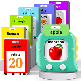 Kidzdo 520 green front-view talking flashcards with interactive pronunciation.