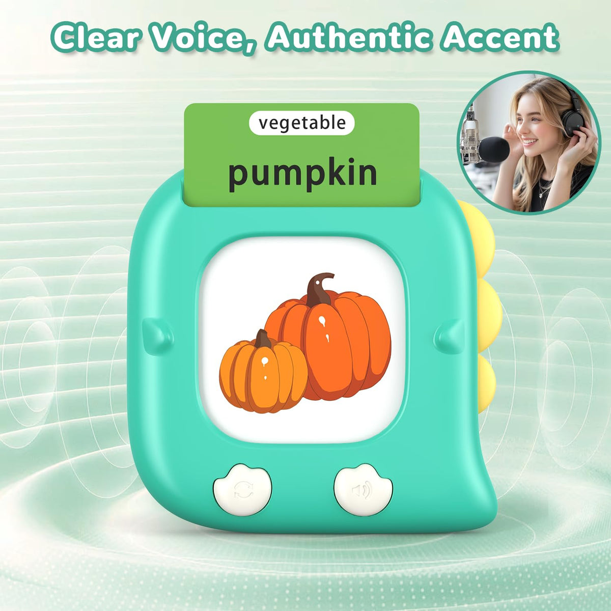 Kidzdo animal sounds feature activates when animal cards are read