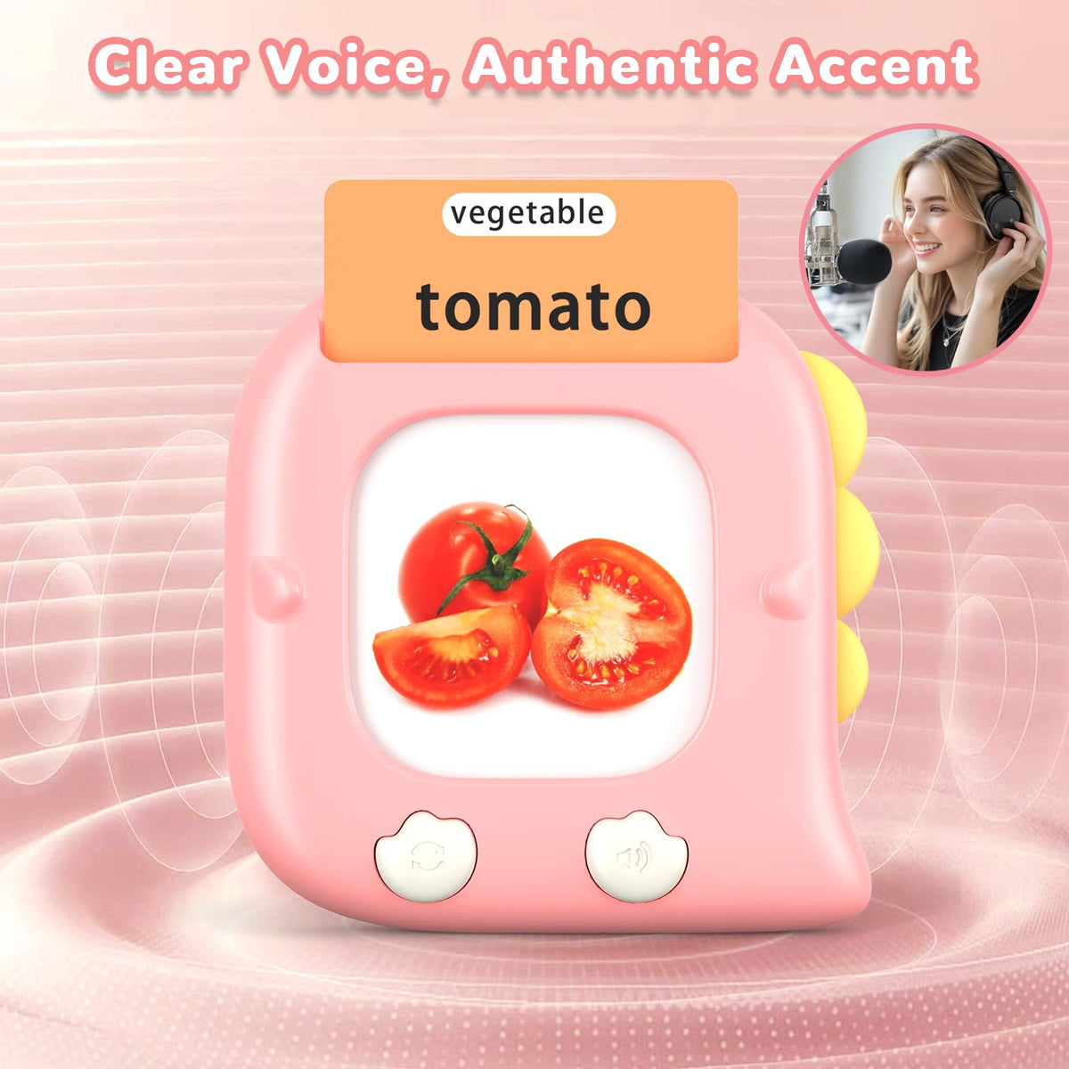 Kidzdo authentic American accent audio supports listening and word recognition