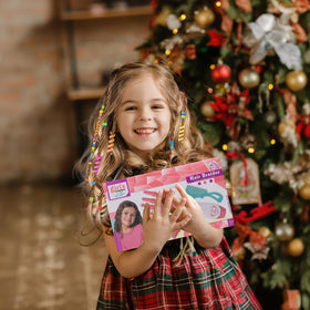 Kidzkube hair braiding machine in action demonstrates easy, hands-on styling