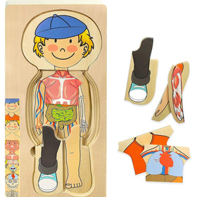 Kidzlane Body Puzzle Layered Five-Stage design for hands-on anatomy exploration