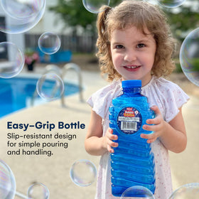 Kidzlane bubble solution refill large easy-grip bottle for secure pouring