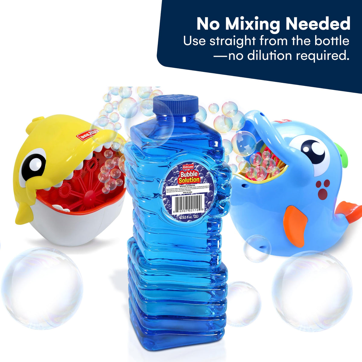 Kidzlane bubble solution refill toddler-friendly fun for ages 3 and up