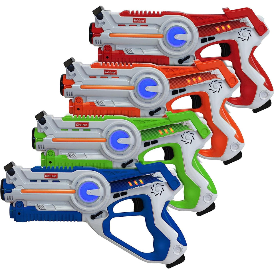 Kidzlane Laser Tag Guns Set 4 Team Action lets kids battle in outdoor play
