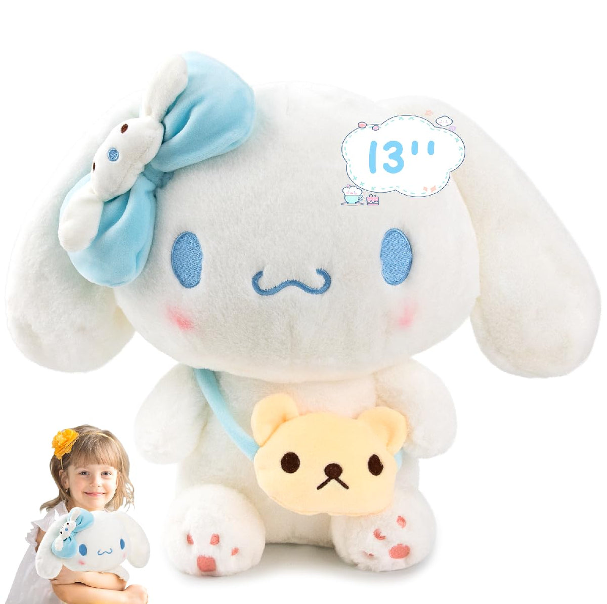 KIEAL 13in plush toy dog pose: soft cuddle for kids