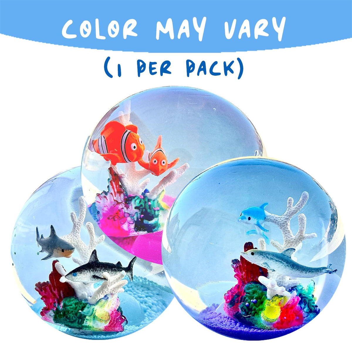 Kiedle Big Ocean with floating coral rock fish interior for visual relaxation.