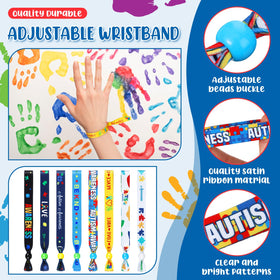 Kigeli autism themed wristbands showing diverse colors for awareness campaigns