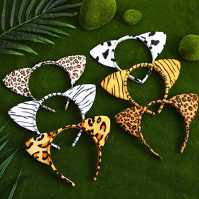 Kigeli 6-style animal headbands set, great for themed parties and photo booths