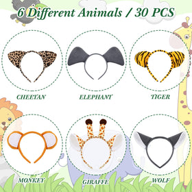 Kigeli plush animal headbands with soft, comfortable wear.