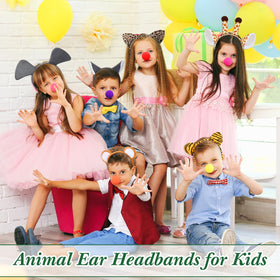 Kigeli wild one birthday headbands add festive animal flair.