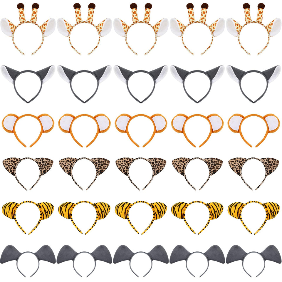 Kigeli woodland animal ears headbands for playful costumes.