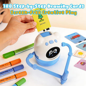 Kignao drawing board with supplies supports independent practice.