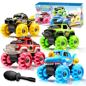 Kigwux monster trucks with light-up wheels ignite playtime imagination