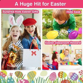 Kijamilee 12-pack Easter eggs set for large hunts