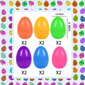 Kijamilee 6-inch fillable green Easter egg for classroom rewards