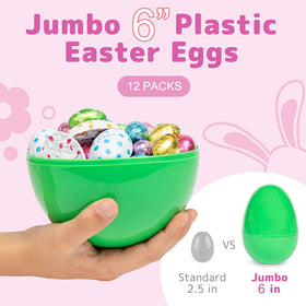 Kijamilee 6-inch fillable yellow Easter egg for treats and rewards