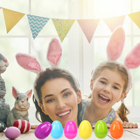 Kijamilee bright eggs add color to baskets and decorations