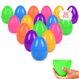Kijamilee blue 36-piece Easter eggs set for colorful egg hunts.