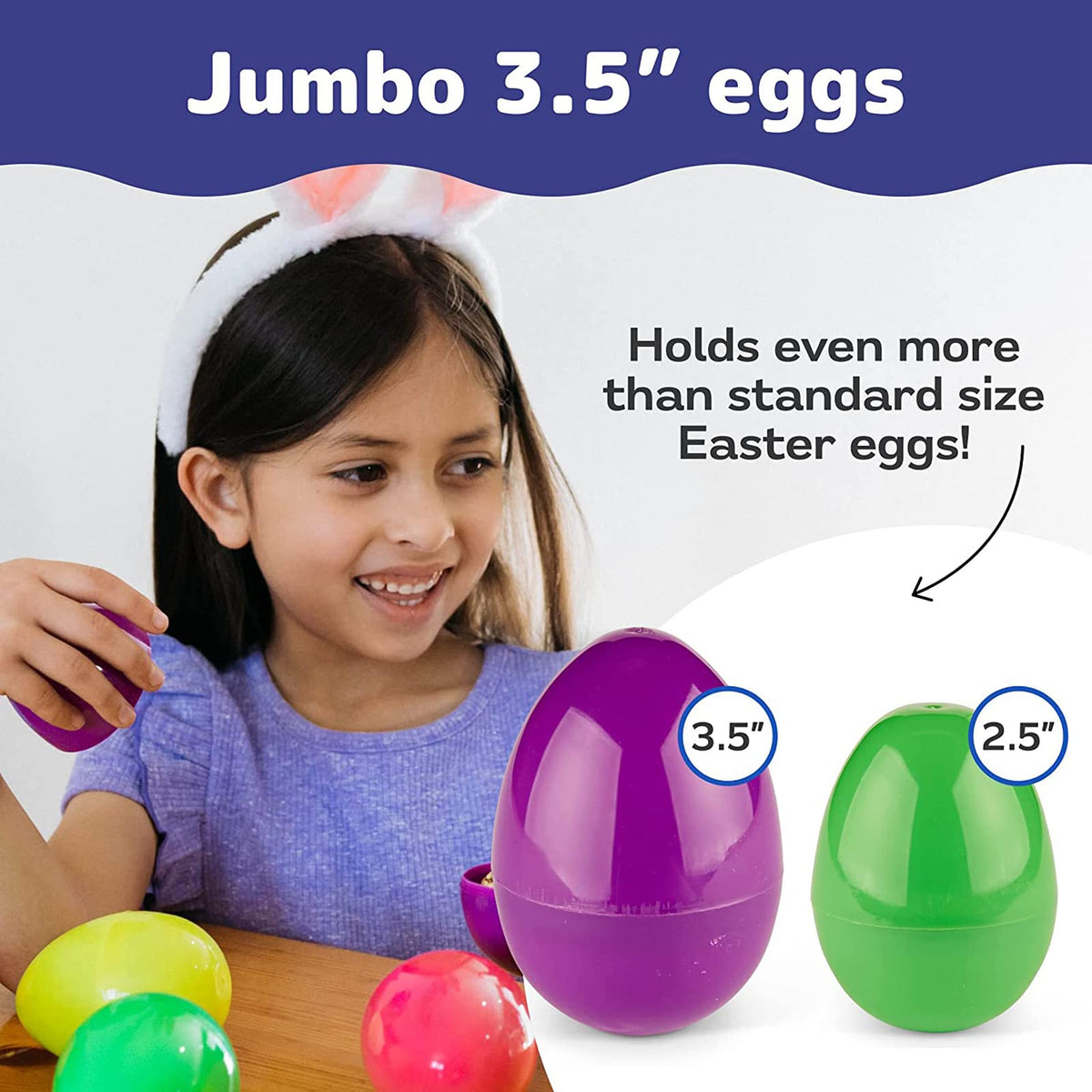 Kijamilee green eggs for easy visibility during hunts and rewards.