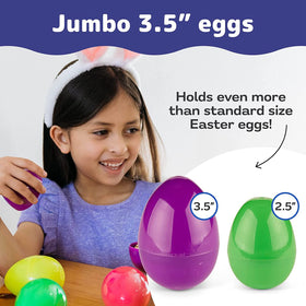 Kijamilee green eggs for easy visibility during hunts and rewards.