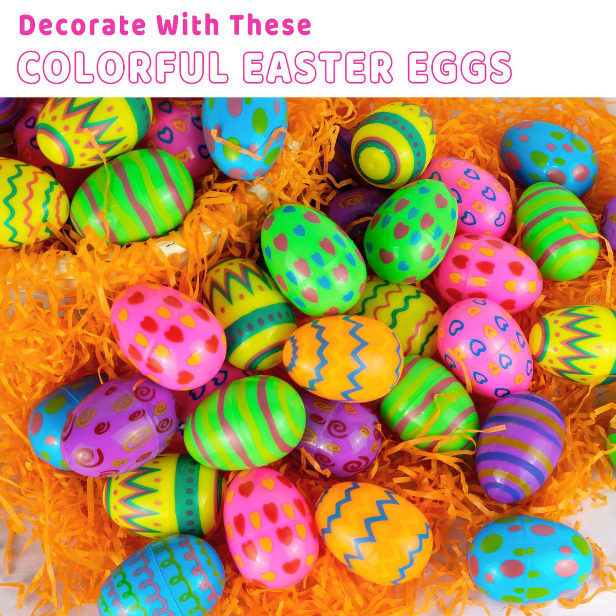 Kijamilee Easter Eggs durable and BPA-free for safe reuse.