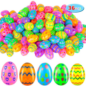 Kijamilee Easter Eggs Empty 36-Pack on display, ideal for quick egg hunts.