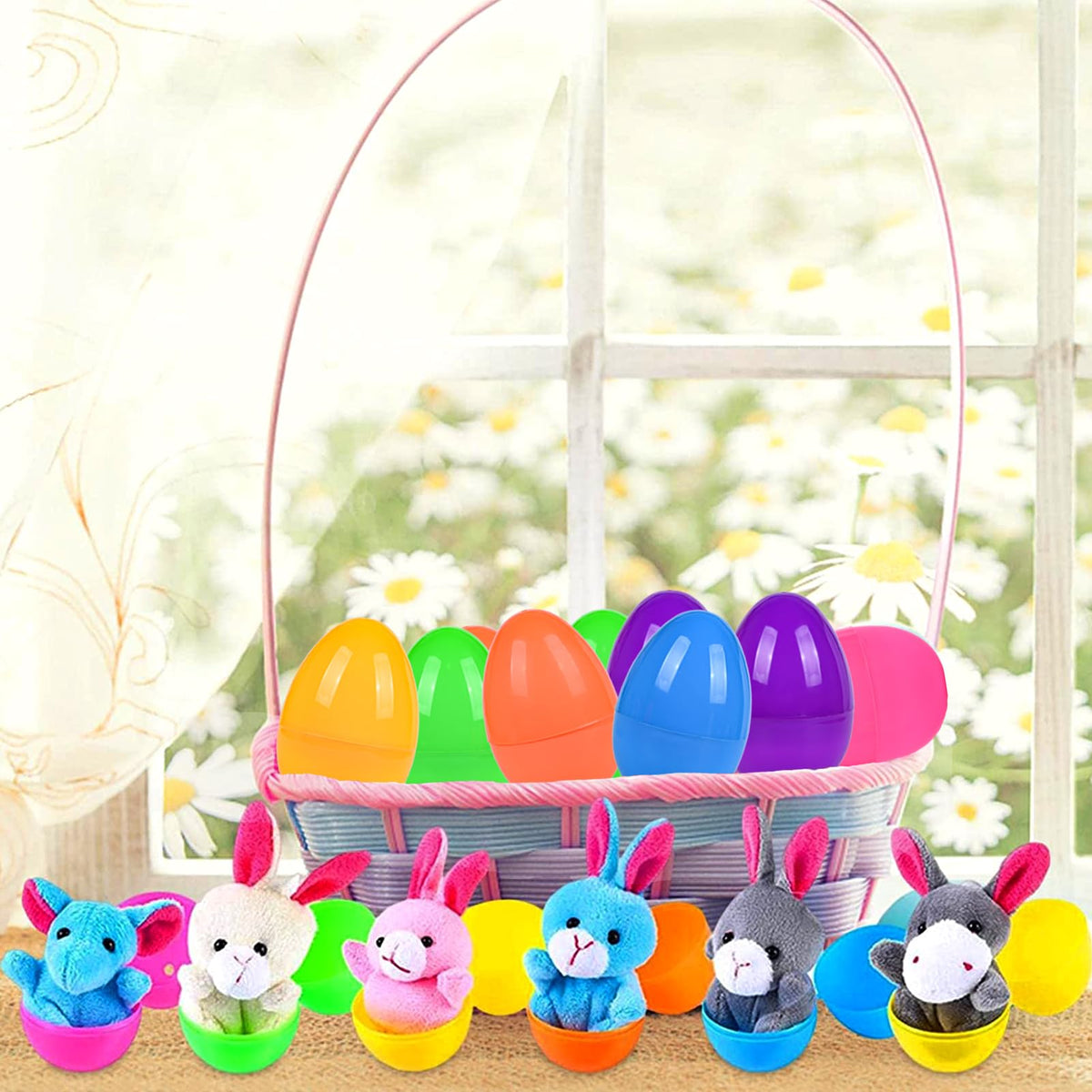 Kijamilee Easter eggs with piggy finger puppet for playful classroom prizes.