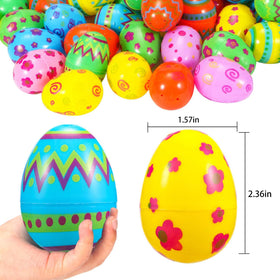 Kijamilee Easter Eggs patterns close-up, colorful prints for festive decorating.