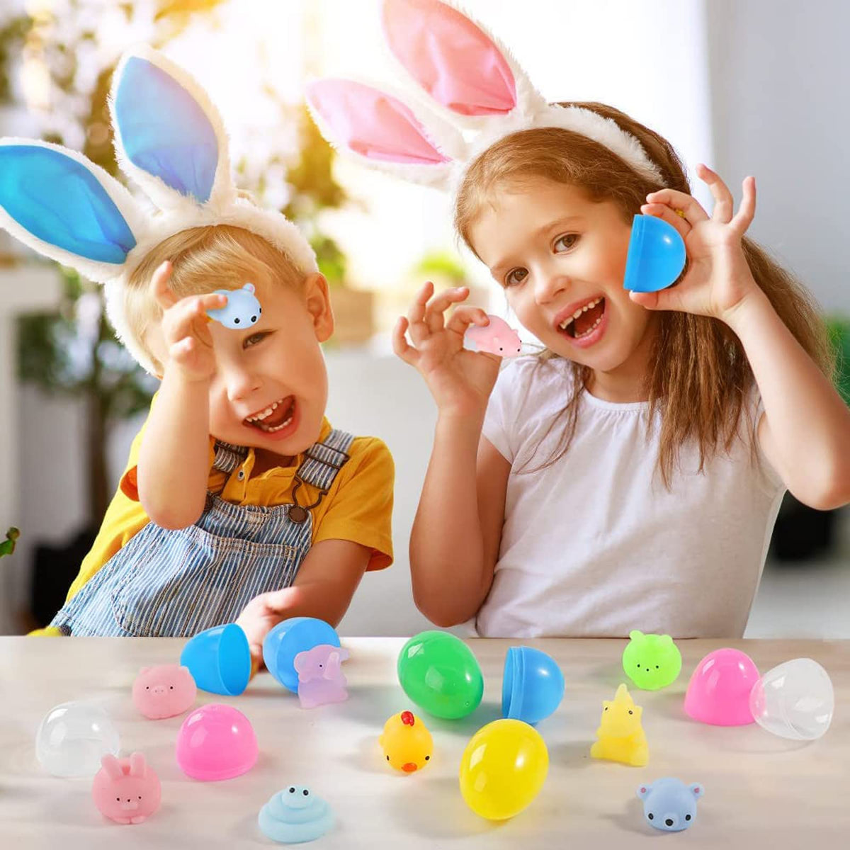 Kijamilee sturdy plastic egg shells designed for safe reuse