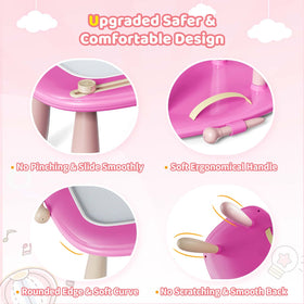 Kikidex sturdy legs Rose — adjustable height for comfy drawing
