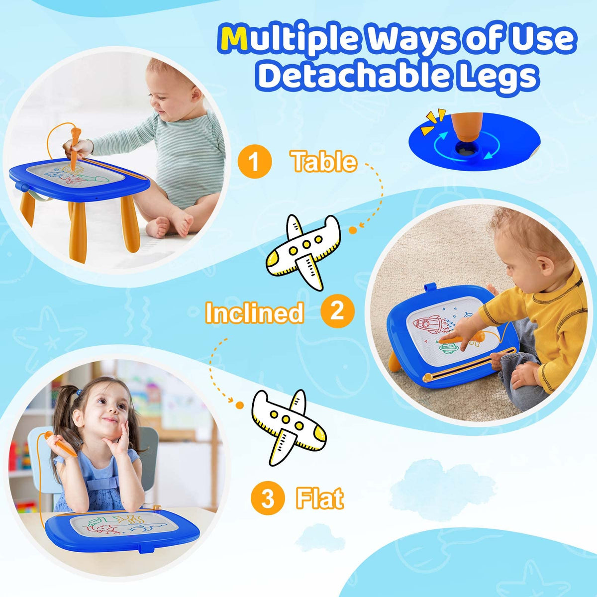 Kikidex safety ABS material keeps playtime durable and child-friendly.