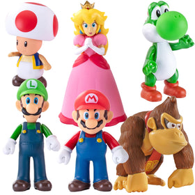 Kilative Mario figures 6-pack hero characters for imaginative play and display.