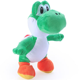 KILATIVE Yoshi plush toy, 13-inch green, front view with soft cuddle fabric.