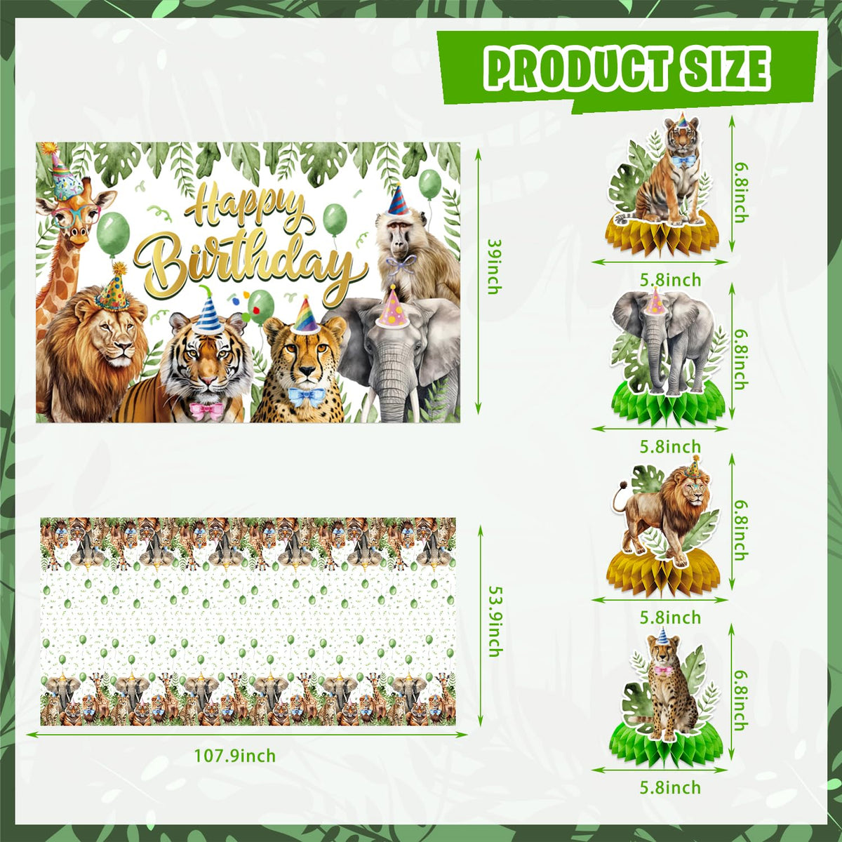KimaruLZ cupcake toppers decorate treats with safari charm.