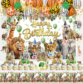 KimaruLZ safari backdrop creates immersive jungle photos for birthdays.