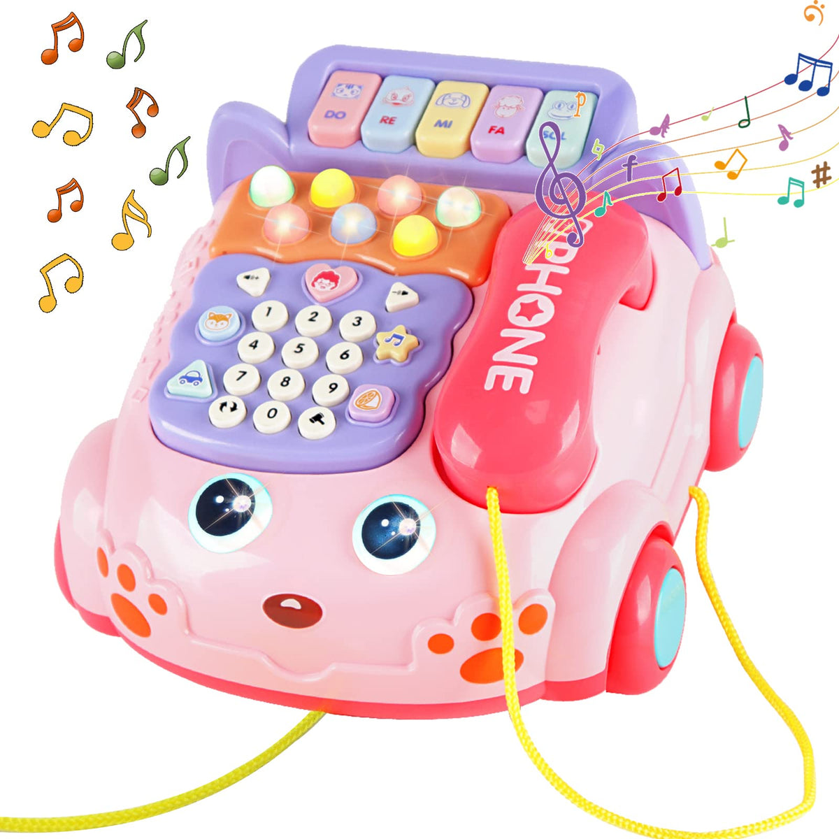 Kimery Baby Phone Toy cartoon phone inspires imaginative play and early communication.