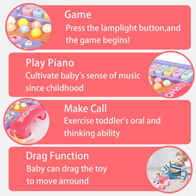 Kimery Baby Phone Toy encourages pretend calls, supporting social and language skills.