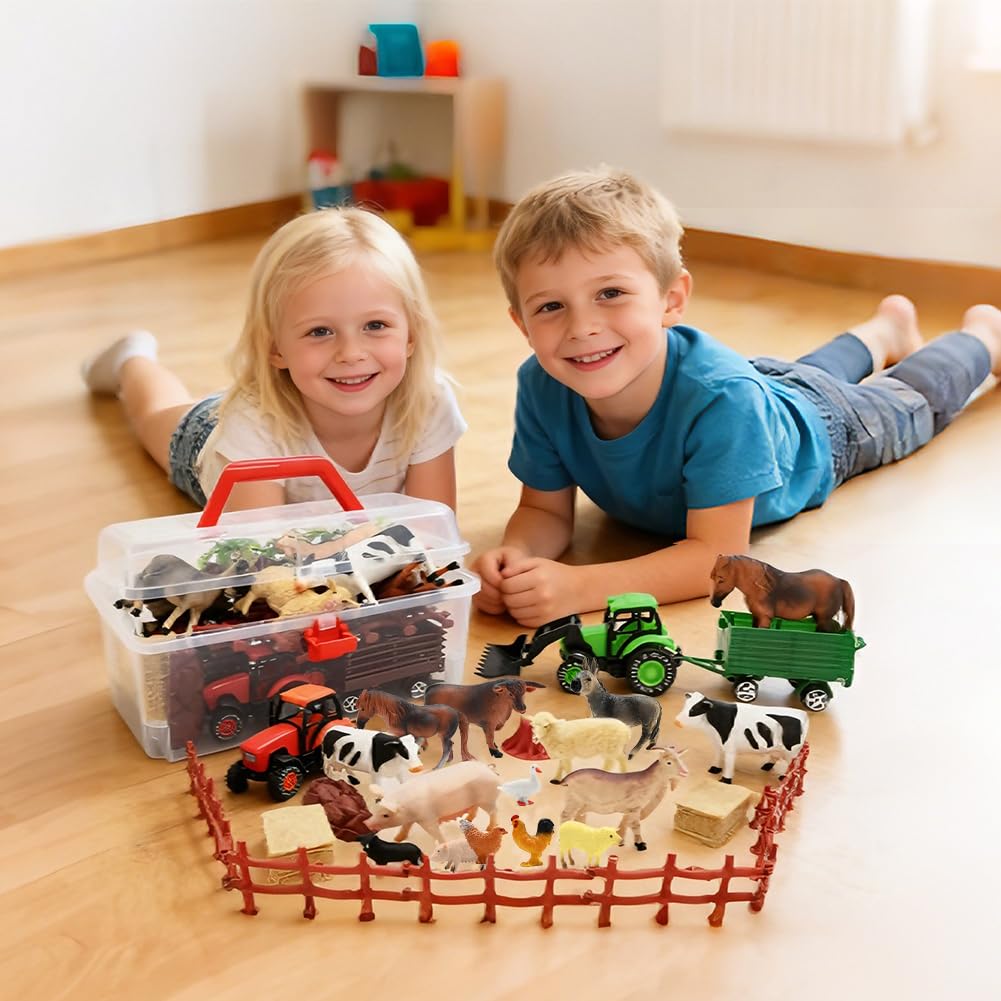 Kimicare educational farm playset promotes vocabulary and creative thinking