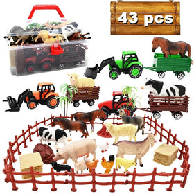 Kimicare farm tractor trio for imaginative play and farm setup ideas