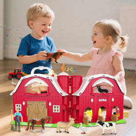 Kimicare fence and hay bales create realistic farm scenes.