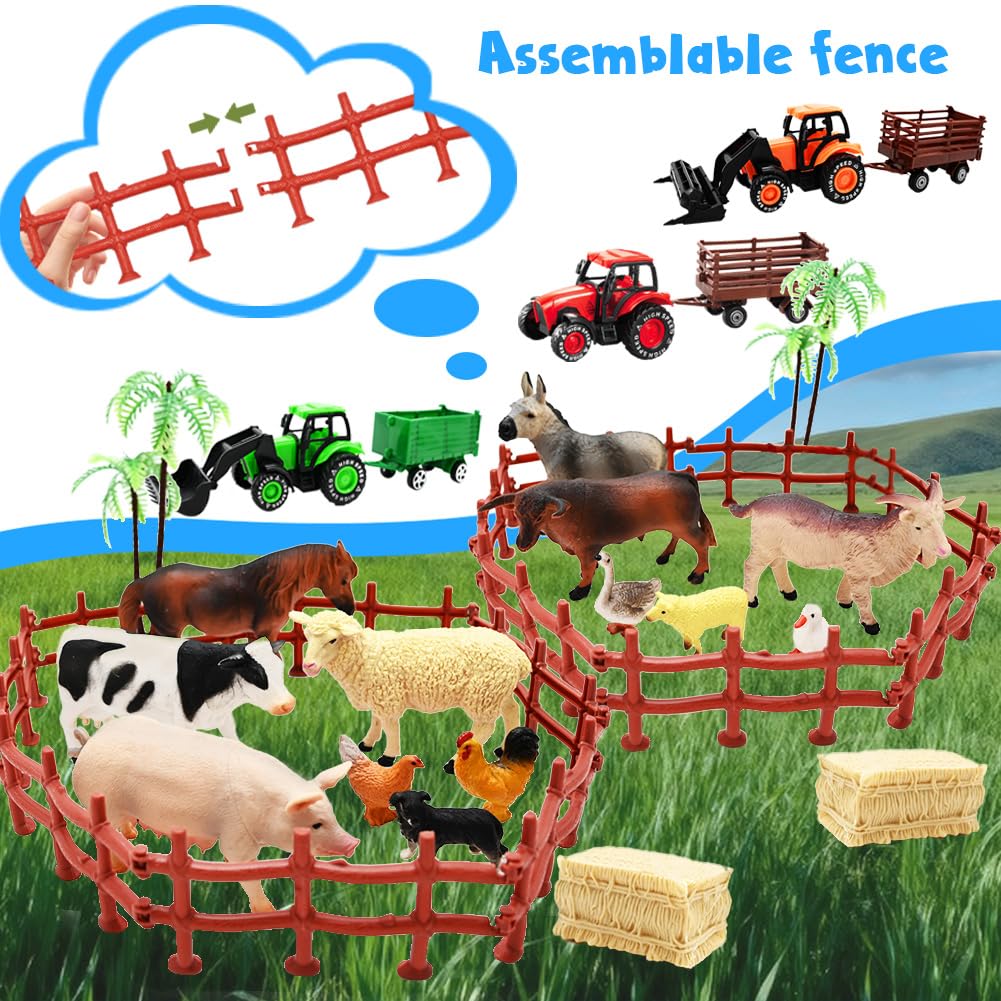 Kimicare farm fence sections to build realistic play farm scenes
