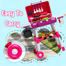 Kimicare two-tier grill station fuels imaginative cooking play.