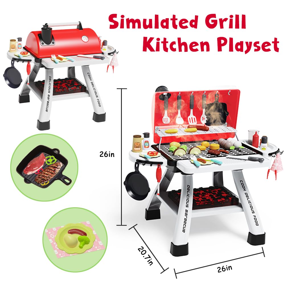 Kimicare Kids BBQ Playset: food items spark creative meals and shareable role-play moments.