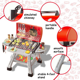Kimicare Kids BBQ Playset: pretend-tools support fine motor skills during cooperative play.