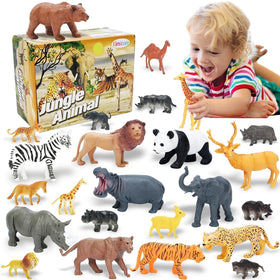 Kimicare large safari figures close-up showing durable, kid-friendly imagination.